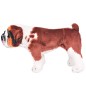 vidaXL Bulldog di Peluche Giocattolo Bianco e Marrone XXL vidaXL Bulldog di Peluche Giocattolo Bianco e Marrone XXL