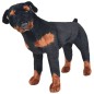 vidaXL Cane Rottweiler in Peluche in Piedi Nero e Marrone XXL vidaXL Cane Rottweiler in Peluche in Piedi Nero e Marrone XXL
