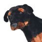 vidaXL Cane Rottweiler in Peluche in Piedi Nero e Marrone XXL vidaXL Cane Rottweiler in Peluche in Piedi Nero e Marrone XXL