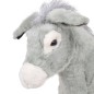 vidaXL Asino in Peluche in Piedi Grigio XXL vidaXL Asino in Peluche in Piedi Grigio XXL