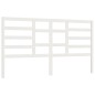 Testiera per Letto Bianca 206x4x104 cm Legno Massello di Pino Testiera per Letto Bianca 206x4x104 cm Legno Massello di Pino