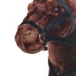 vidaXL Cavallo in Peluche in Piedi Marrone Scuro XXL vidaXL Cavallo in Peluche in Piedi Marrone Scuro XXL