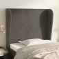 Testiera ad Orecchio Grigio Scuro 83x23x118/128 cm in Velluto Testiera ad Orecchio Grigio Scuro 83x23x118/128 cm in Velluto