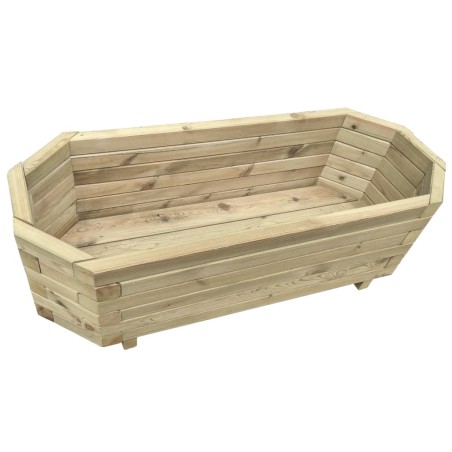 vidaXL Letto Rialzato da Giardino 100x40x31 cm in Legno di Pino Impregnato