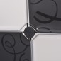 vidaXL Armadio Salvaspazio a Cubo con 9 Scomparti Bianco e Nero