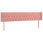 Testiera ad Orecchio Rosa 183x16x78/88 cm in Velluto Testiera ad Orecchio Rosa 183x16x78/88 cm in Velluto