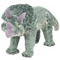 vidaXL Dinosauro Triceratops in Peluche in Piedi Verde XXL vidaXL Dinosauro Triceratops in Peluche in Piedi Verde XXL