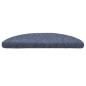 vidaXL Tappetini Autoadesivi per Scale 15 pz 56x17x3 cm Blu