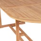 vidaXL Set da Pranzo da Giardino 7pz Sedie Pieghevoli Massello di Teak