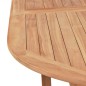 vidaXL Set da Pranzo da Giardino 7pz Sedie Pieghevoli Massello di Teak