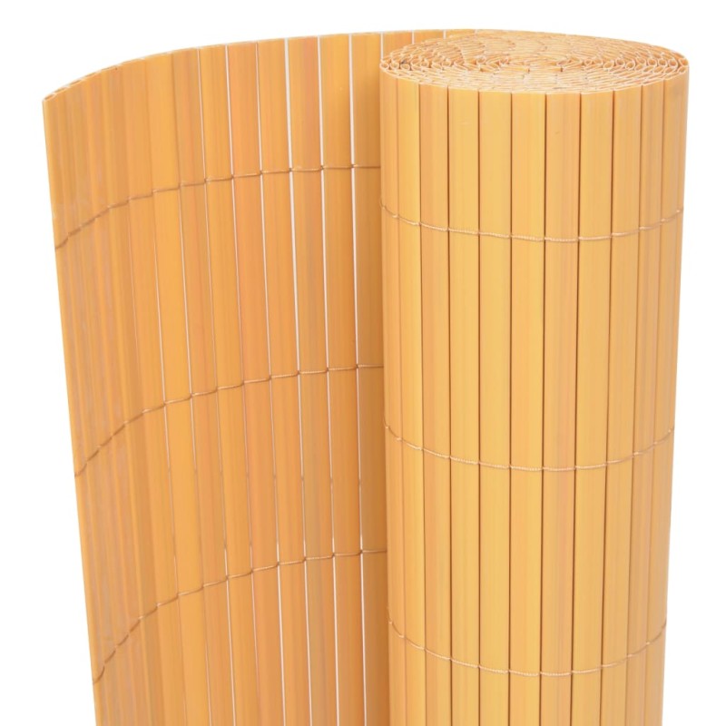 vidaXL Recinzione da Giardino a Doppio Lato in PVC 90x500 cm Gialla vidaXL Recinzione da Giardino a Doppio Lato in PVC 90x500 cm Gialla