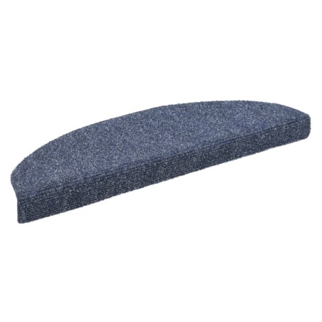 vidaXL Tappetini Autoadesivi per Scale 15 pz 65x21x4 cm Blu