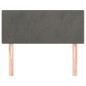 Testiera Grigio Scuro 80x5x78/88 cm in Velluto