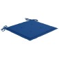 Sedie da Giardino 2 pz con Cuscini Blu Reale in Legno di Teak Sedie da Giardino 2 pz con Cuscini Blu Reale in Legno di Teak