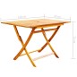 vidaXL Set da Pranzo da Giardino 5 pz in Legno Massello di Acacia