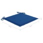 Sedie da Giardino 2 pz con Cuscini Blu Reale in Legno di Teak Sedie da Giardino 2 pz con Cuscini Blu Reale in Legno di Teak