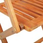 vidaXL Set da Pranzo da Giardino 7 pz Pieghevole in Massello di Acacia