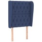 Testiera ad Orecchio Blu 83x23x118/128 cm in Tessuto Testiera ad Orecchio Blu 83x23x118/128 cm in Tessuto
