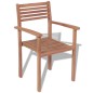 vidaXL Sedie da Giardino Impilabili 2 pz in Legno Massello di Teak vidaXL Sedie da Giardino Impilabili 2 pz in Legno Massello di Teak
