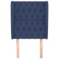 Testiera ad Orecchio Blu 83x23x118/128 cm in Tessuto Testiera ad Orecchio Blu 83x23x118/128 cm in Tessuto