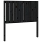 Testiera per Letto Nera 95,5x4x100 cm in Legno Massello di Pino Testiera per Letto Nera 95,5x4x100 cm in Legno Massello di Pino