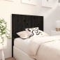 Testiera per Letto Nera 95,5x4x100 cm in Legno Massello di Pino Testiera per Letto Nera 95,5x4x100 cm in Legno Massello di Pino