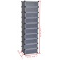 vidaXL Scarpiera Modulare a 10 Scomparti Nera vidaXL Scarpiera Modulare a 10 Scomparti Nera
