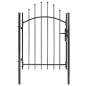 vidaXL Cancello da Giardino in Acciaio 1x1,5 m Nero vidaXL Cancello da Giardino in Acciaio 1x1,5 m Nero