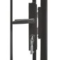 vidaXL Cancello da Giardino in Acciaio 1x1,5 m Nero vidaXL Cancello da Giardino in Acciaio 1x1,5 m Nero