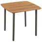 vidaXL Set da Pranzo da Giardino 5 pz in Massello di Acacia e Acciaio vidaXL Set da Pranzo da Giardino 5 pz in Massello di Acacia e Acciaio