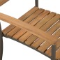 vidaXL Set da Pranzo da Giardino 5 pz in Massello di Acacia e Acciaio vidaXL Set da Pranzo da Giardino 5 pz in Massello di Acacia e Acciaio
