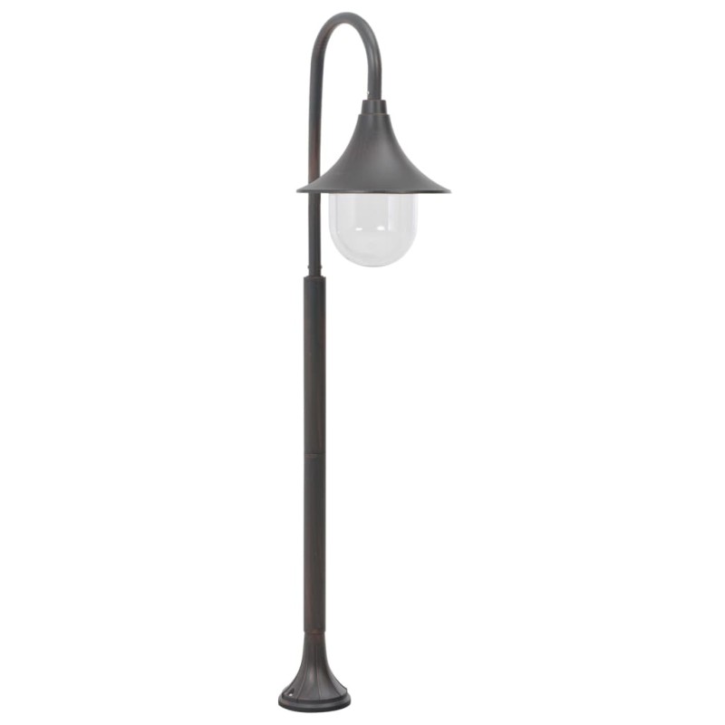 vidaXL Lampione da Giardino E27 120 cm in Alluminio Bronzo vidaXL Lampione da Giardino E27 120 cm in Alluminio Bronzo