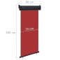 Tenda Laterale per Terrazzo 80x250 cm Rossa Tenda Laterale per Terrazzo 80x250 cm Rossa