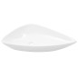 vidaXL Lavandino Triangolare in Ceramica Bianco 645x455x115 mm vidaXL Lavandino Triangolare in Ceramica Bianco 645x455x115 mm