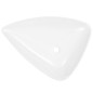 vidaXL Lavandino Triangolare in Ceramica Bianco 645x455x115 mm vidaXL Lavandino Triangolare in Ceramica Bianco 645x455x115 mm