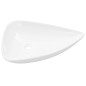 vidaXL Lavandino Triangolare in Ceramica Bianco 645x455x115 mm vidaXL Lavandino Triangolare in Ceramica Bianco 645x455x115 mm