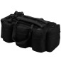 vidaXL Borsone da Viaggio Stile Militare 3 in 1 90 L Nero vidaXL Borsone da Viaggio Stile Militare 3 in 1 90 L Nero