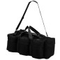 vidaXL Borsone da Viaggio Stile Militare 3 in 1 90 L Nero vidaXL Borsone da Viaggio Stile Militare 3 in 1 90 L Nero