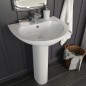 vidaXL Lavandino a Colonna in Ceramica Bianca 520x440x190 mm vidaXL Lavandino a Colonna in Ceramica Bianca 520x440x190 mm
