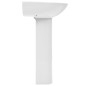 vidaXL Lavandino a Colonna in Ceramica Bianca 520x440x190 mm vidaXL Lavandino a Colonna in Ceramica Bianca 520x440x190 mm