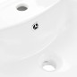 vidaXL Lavandino a Colonna in Ceramica Bianca 520x440x190 mm vidaXL Lavandino a Colonna in Ceramica Bianca 520x440x190 mm