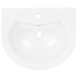 vidaXL Lavandino a Colonna in Ceramica Bianca 520x440x190 mm vidaXL Lavandino a Colonna in Ceramica Bianca 520x440x190 mm
