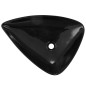 vidaXL Lavandino Triangolare in Ceramica Nero 645x455x115 mm vidaXL Lavandino Triangolare in Ceramica Nero 645x455x115 mm