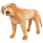 vidaXL Cane Labrador in Peluche in Piedi Marrone Chiaro XXL vidaXL Cane Labrador in Peluche in Piedi Marrone Chiaro XXL