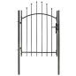 vidaXL Cancello da Giardino in Acciaio 1x1,75 m Nero vidaXL Cancello da Giardino in Acciaio 1x1,75 m Nero