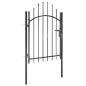 vidaXL Cancello da Giardino in Acciaio 1x1,75 m Nero vidaXL Cancello da Giardino in Acciaio 1x1,75 m Nero