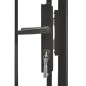 vidaXL Cancello da Giardino in Acciaio 1x1,75 m Nero vidaXL Cancello da Giardino in Acciaio 1x1,75 m Nero