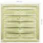 vidaXL Cancello da Giardino Legno di Pino Impregnato 100x100 cm Verde vidaXL Cancello da Giardino Legno di Pino Impregnato 100x100 cm Verde