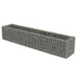 vidaXL Gabbione Letto Rialzato in Acciaio Zincato 270x50x50 cm vidaXL Gabbione Letto Rialzato in Acciaio Zincato 270x50x50 cm