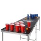 HI Tavolo Pieghevole Beer Pong Altezza Regolabile Nero HI Tavolo Pieghevole Beer Pong Altezza Regolabile Nero